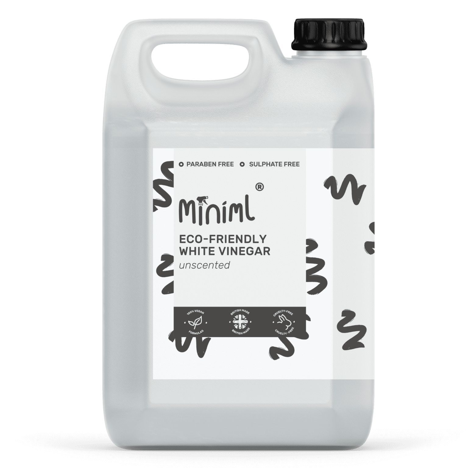 Miniml White Vinegar 5 Litres No Waste Living Miniml White Vinegar 5 Litres No Waste Living
